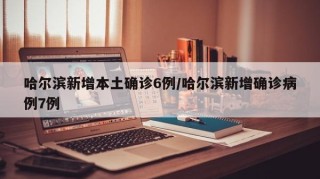 哈尔滨新增本土确诊6例/哈尔滨新增确诊病例7例